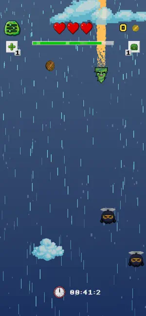 Jellyboi Freefall level gameplay
